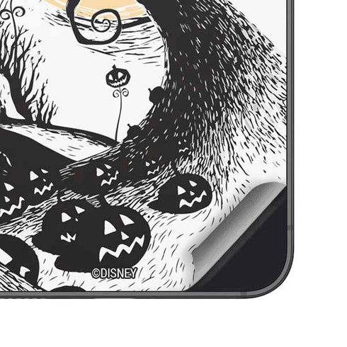 Disney The Nightmare Before Christmas Jack on Spiral Hill Art Galaxy S25 Skin